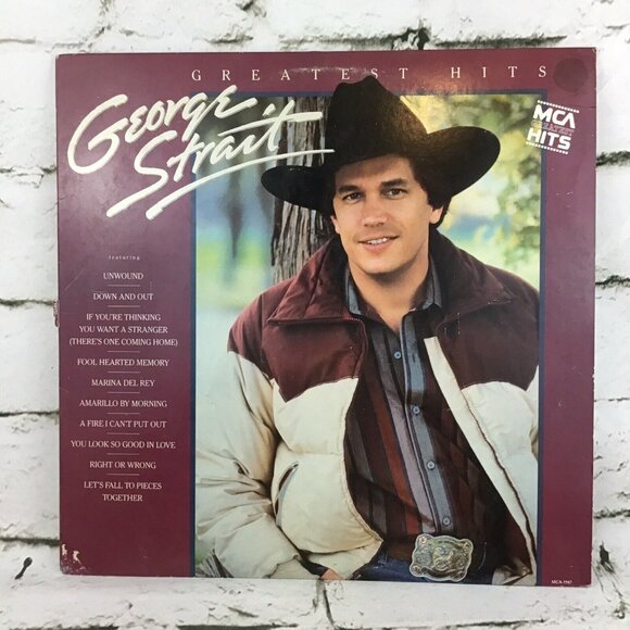 George Strait - Greatest Hits  MCA Records,RCA Music Service – MCA-5567 LP - - Picture 1 of 4